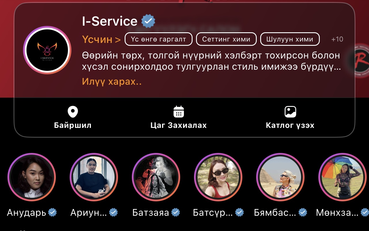 Байгууллагын профайл